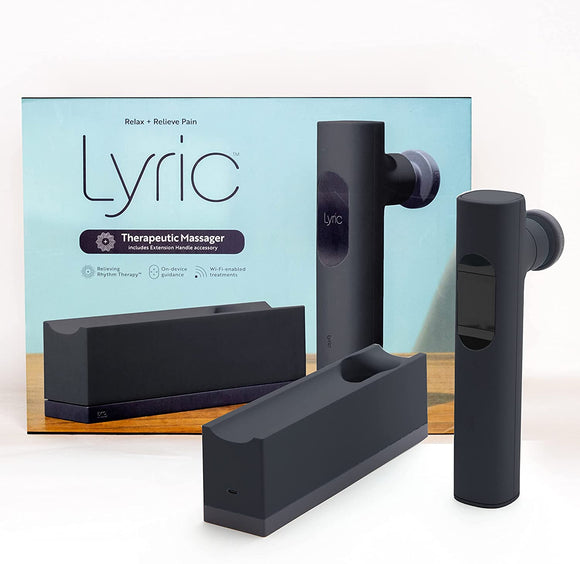 The Lyric Therapeutic Massager with Rhythm Therapy™ for Muscle Pain Relief & Relaxation, Compact & Lightweight, Wi-Fi-Enabled, Works with Android/iOS Smartphones, Granite